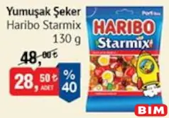 HARİBO STARMİX YUMUŞAK ŞEKER 130 G fiyat ve kampanya bilgisi